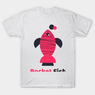 Rocket fish - funny design T-Shirt